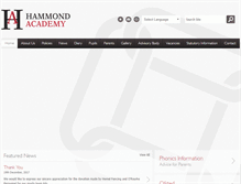 Tablet Screenshot of hammondacademy.org.uk